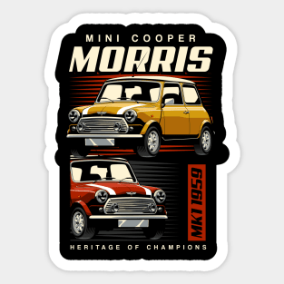 Morris MK1 Mini Cooper Sticker